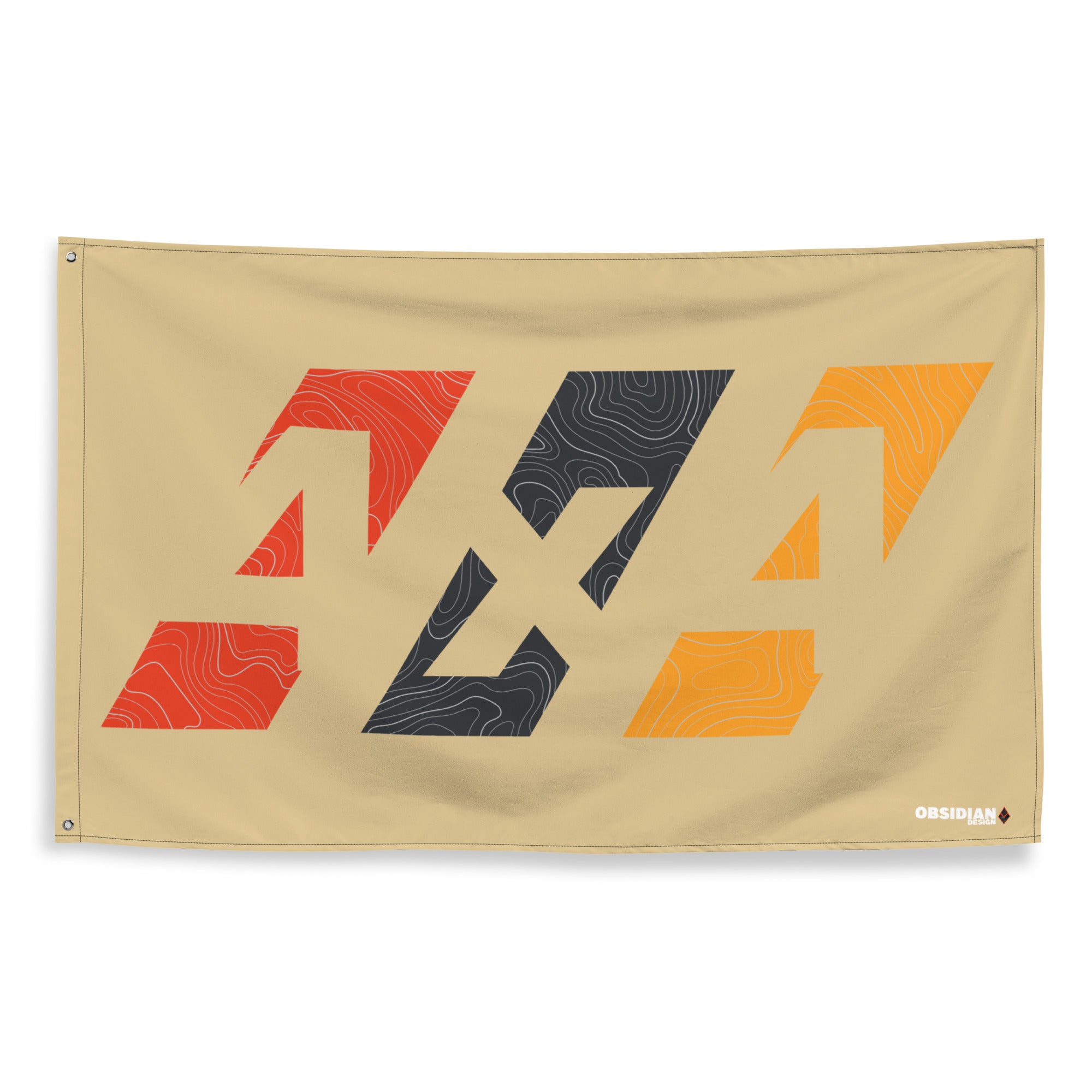 Topo 4x4 Stripes Flag Tan Obsidian Design LLC topo-4x4-stripes-flag-tan-obsidian-design-llc