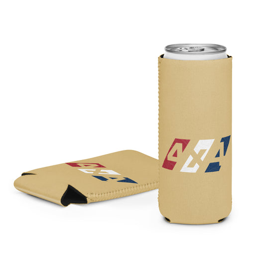 Topo: 4x4 Stripes Red White and Blue Can Koozie
