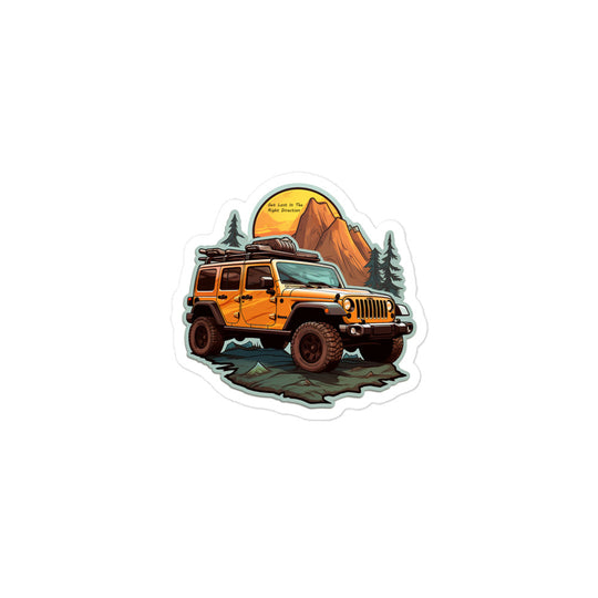 Summit Seeker: Orange Jeep