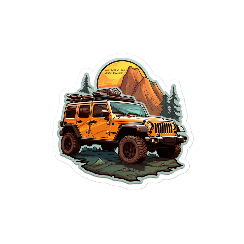 Summit Seeker: Orange Jeep
