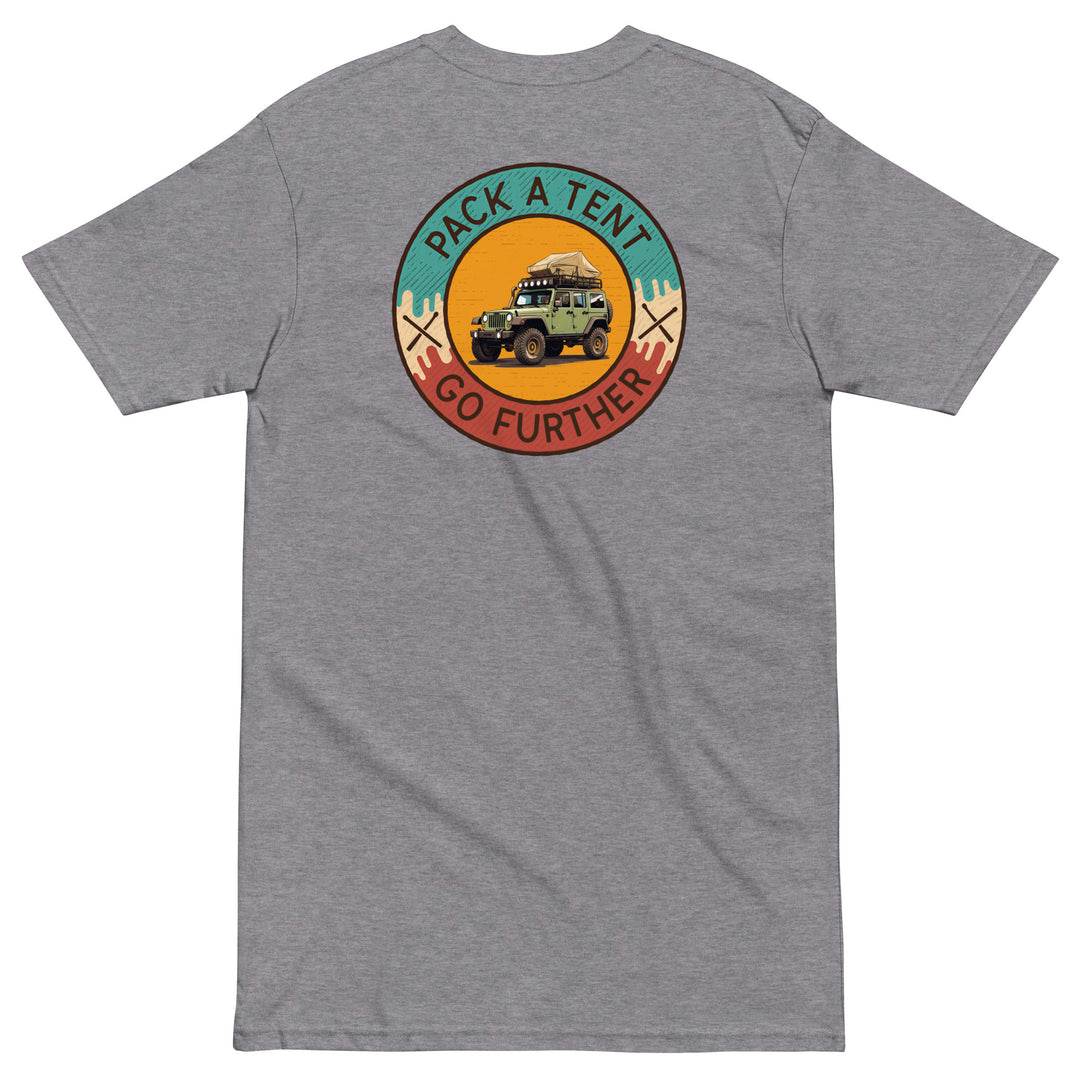 Retro: Pack a Tent Men’s Premium Heavyweight Tee