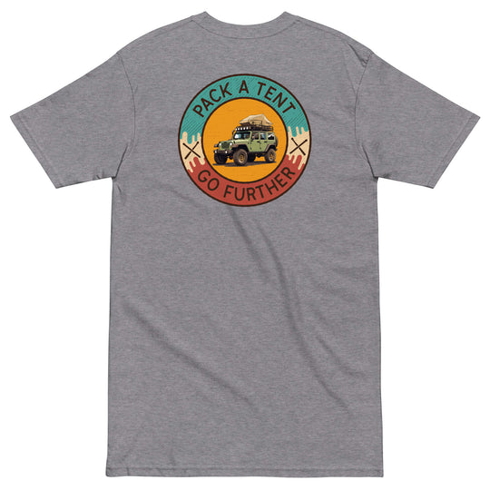 Retro: Pack a Tent Men’s Premium Heavyweight Tee