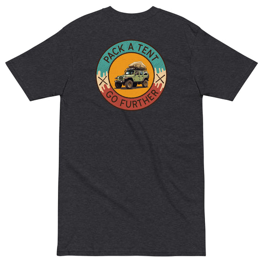 Retro: Pack a Tent Men’s Premium Heavyweight Tee