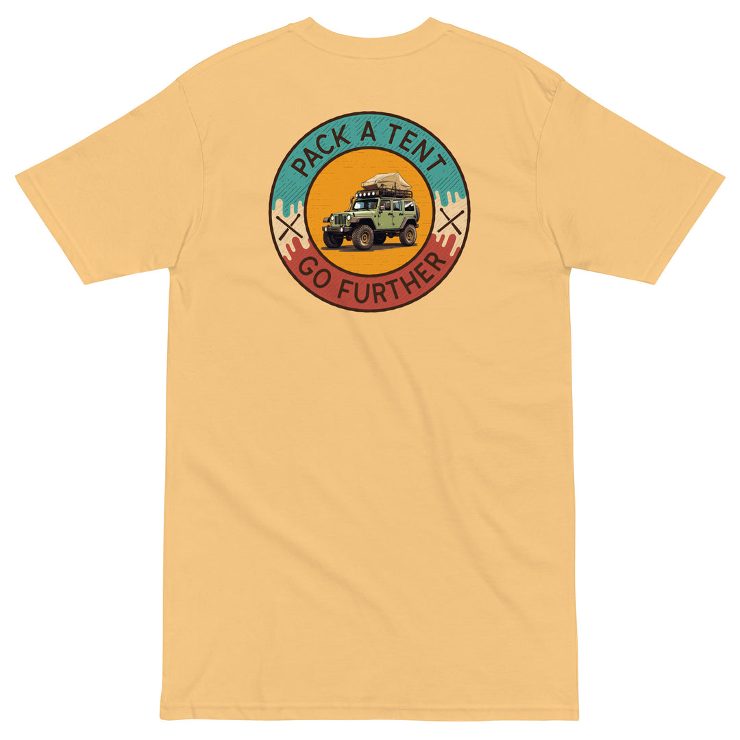 Retro: Pack a Tent Men’s Premium Heavyweight Tee