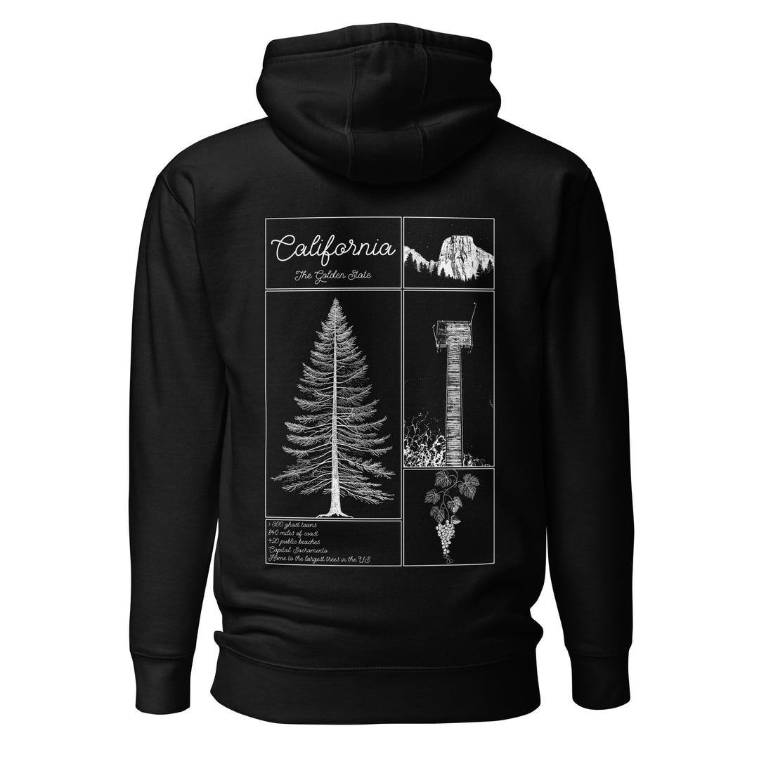 Geo: California Unisex Hoodie Back Graphic