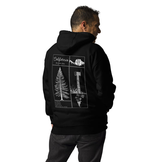 Geo: California Unisex Hoodie Back Graphic