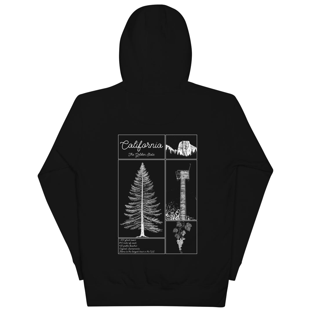 Geo: California Unisex Hoodie Back Graphic