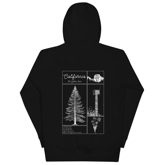 Geo: California Unisex Hoodie Back Graphic