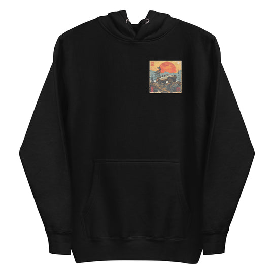 Retro: Ukiyo-e Tacoma Premium Unisex Hoodie