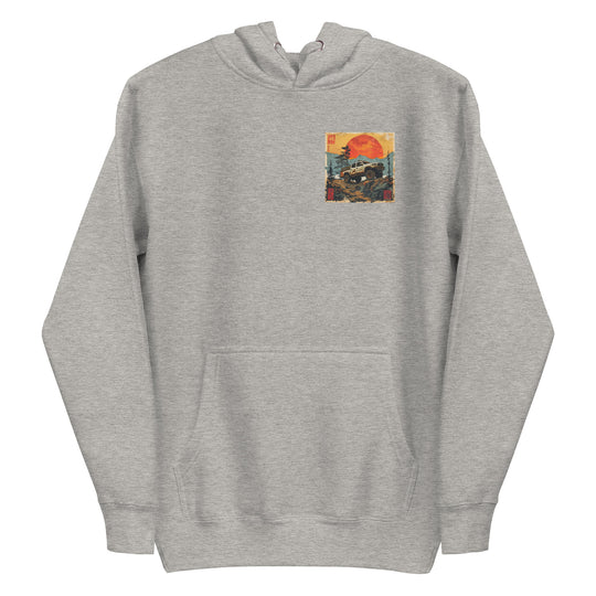 Retro: Ukiyo-e Tacoma Premium Unisex Hoodie