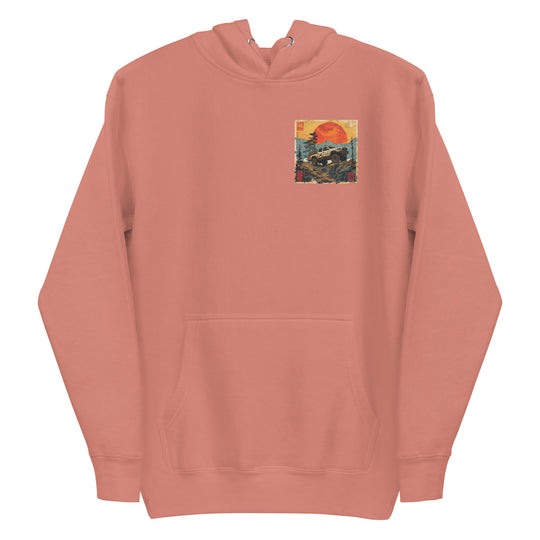 Retro: Ukiyo-e Tacoma Premium Unisex Hoodie