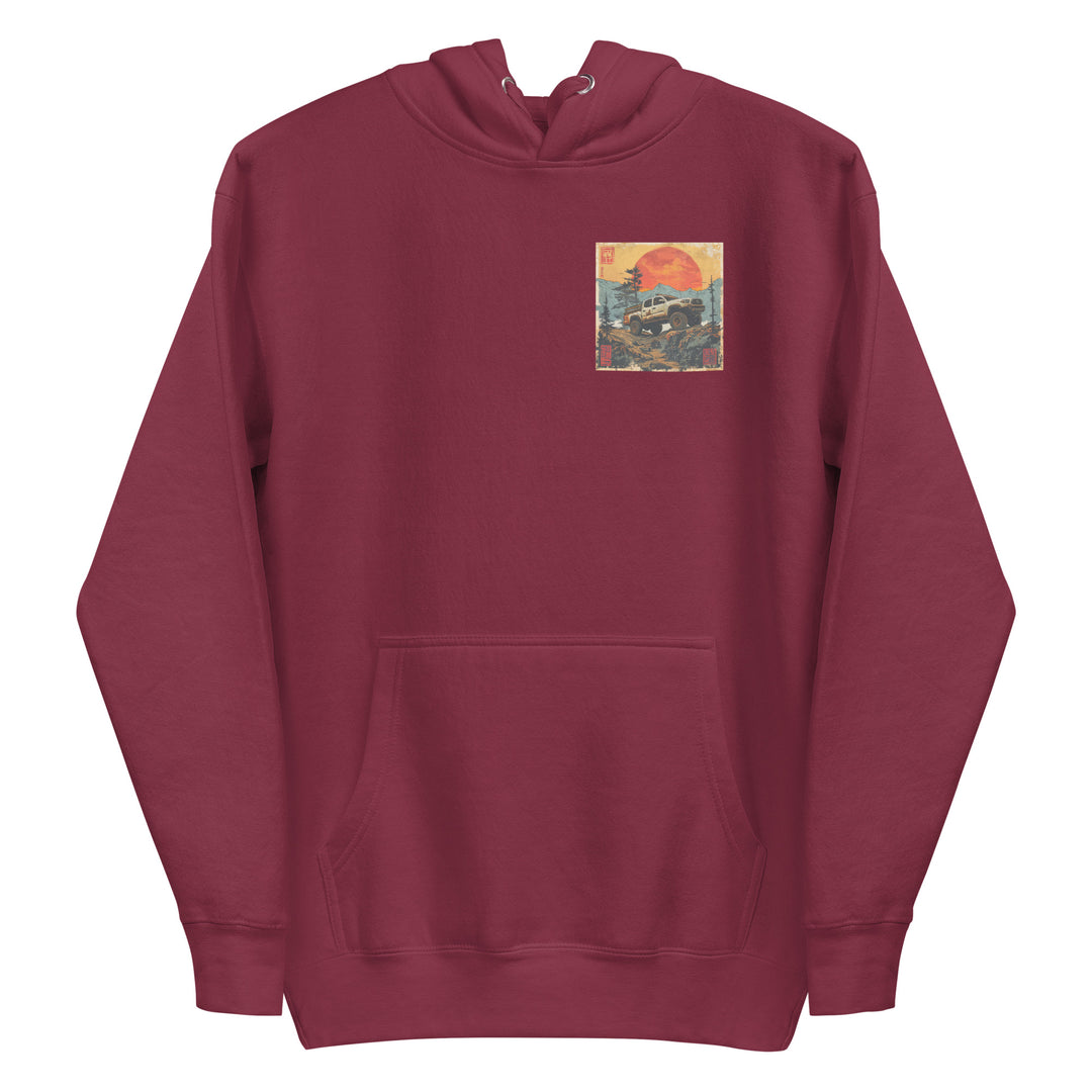 Retro: Ukiyo-e Tacoma Premium Unisex Hoodie
