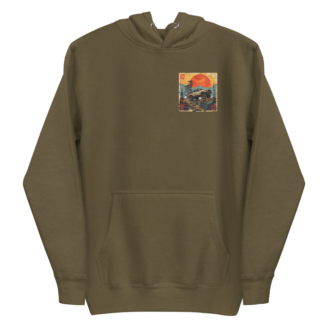 Retro: Ukiyo-e Tacoma Premium Unisex Hoodie