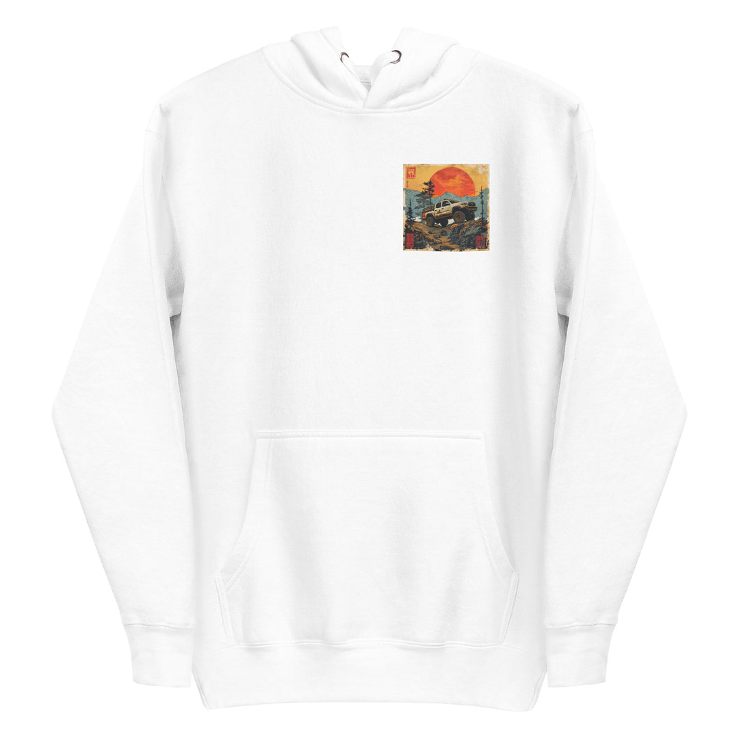 Retro: Ukiyo-e Tacoma Premium Unisex Hoodie
