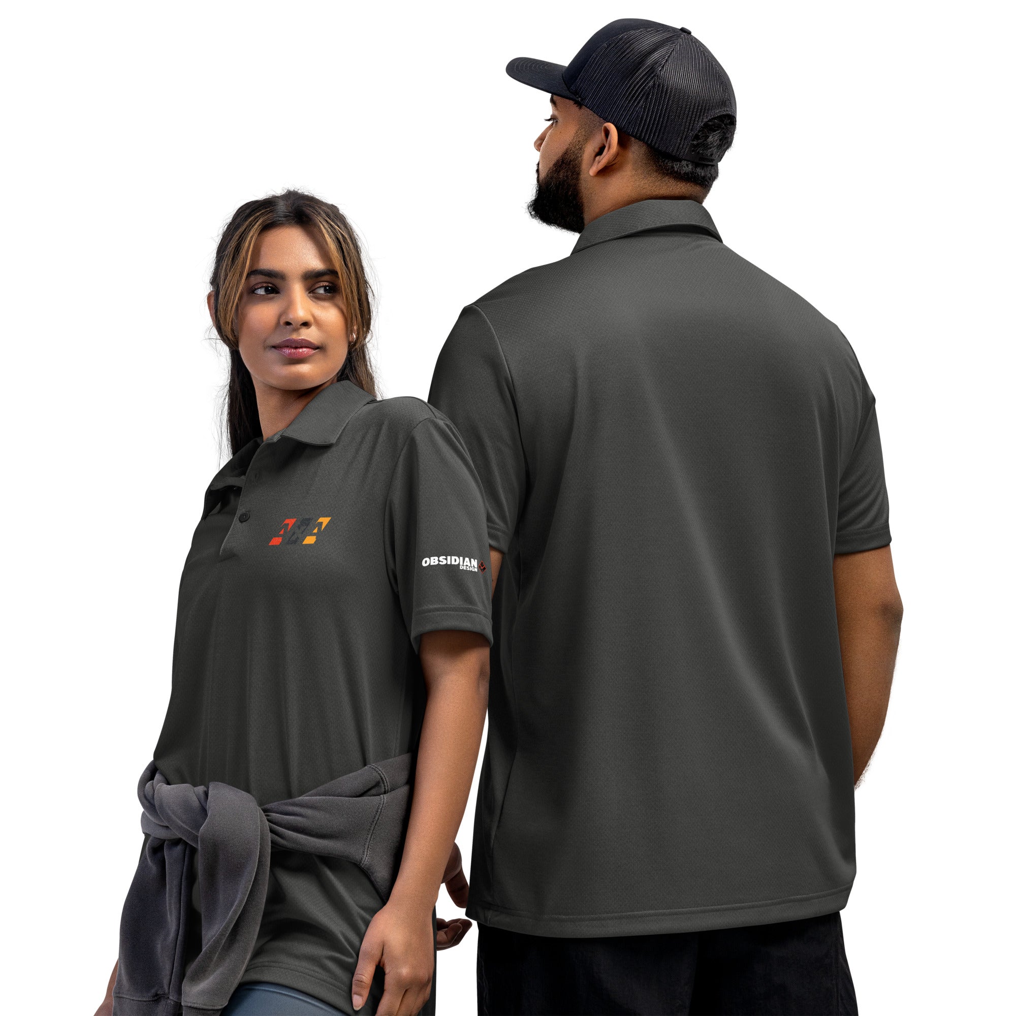 obsidian オブシディアン　BASIC POLO Topo: 4x4 Adidas Polo – Obsidian Design LLC