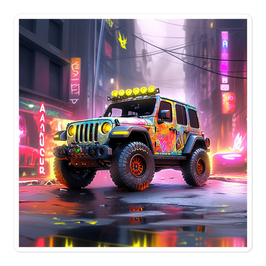 Urban Outlander: Graffiti Steampunk Jeep Sticker