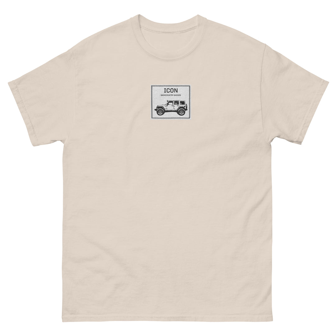 Off-Road Icon: Wrangler Unisex Cotton T-Shirt Embroidered