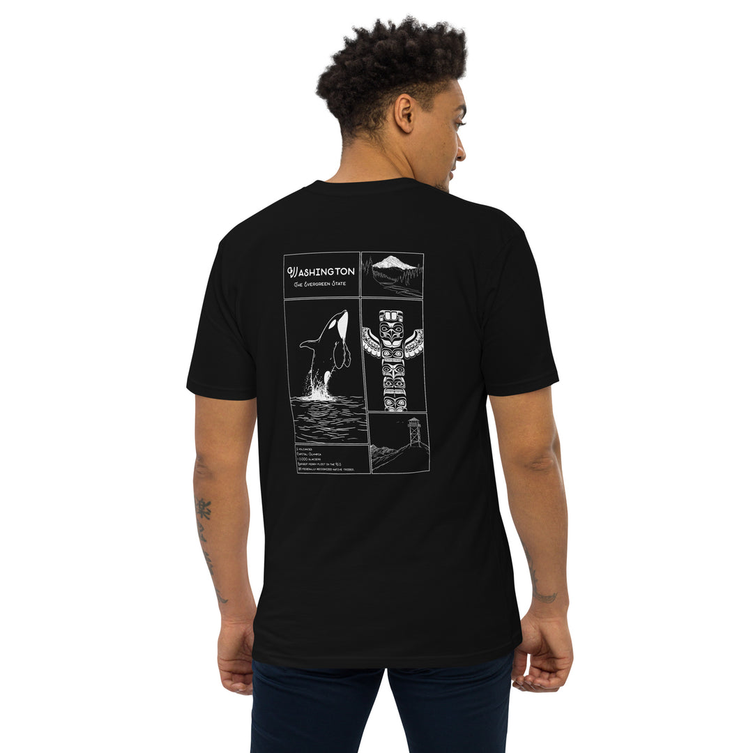 Geo: Washington Men’s Premium Heavyweight Tee