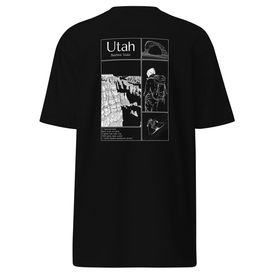 Geo: Utah Men’s Premium Heavyweight Tee