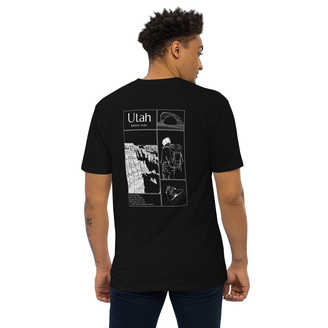 Geo: Utah Men’s Premium Heavyweight Tee