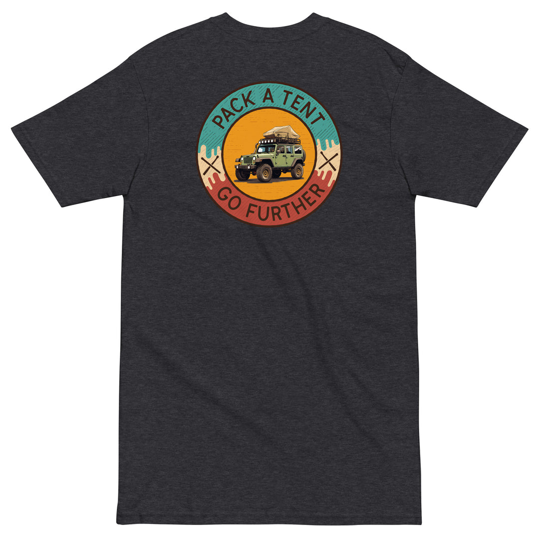 Retro: Pack a Tent Men’s Premium Heavyweight Tee