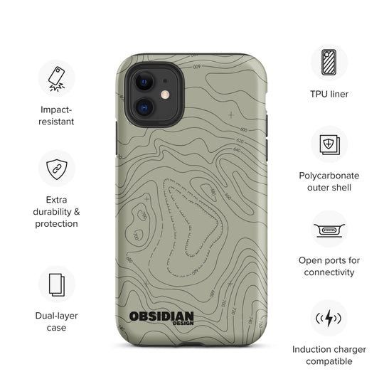 Topo: Green Tough Case for iPhone®