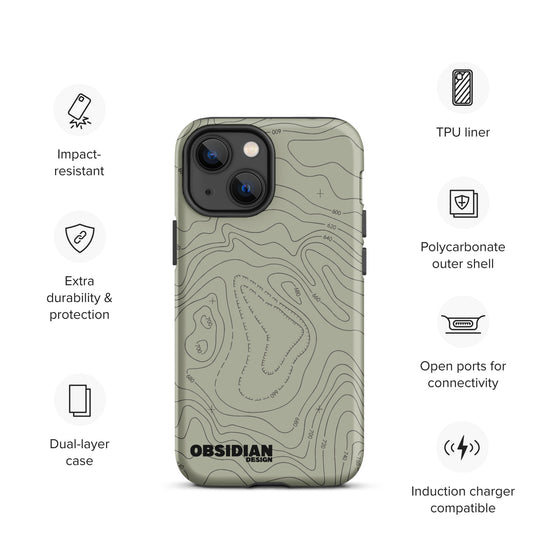 Topo: Green Tough Case for iPhone®