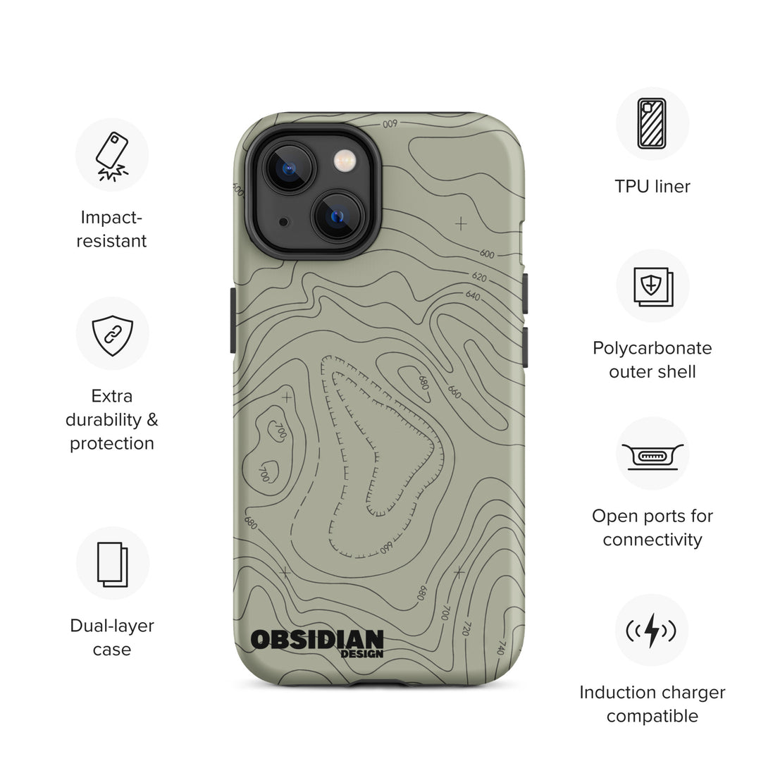 Topo: Green Tough Case for iPhone®