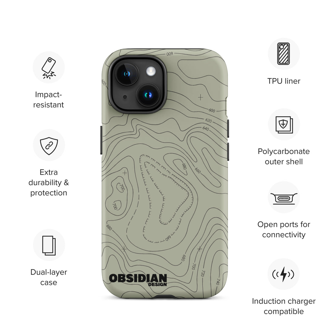 Topo: Green Tough Case for iPhone®