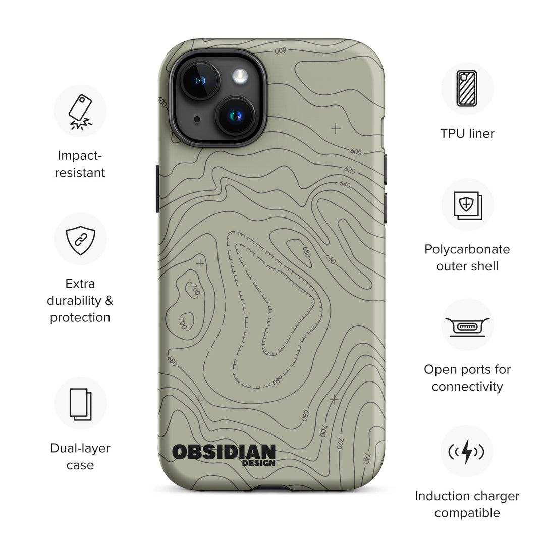 Topo: Green Tough Case for iPhone®