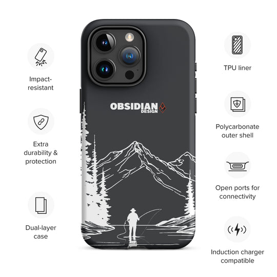 Geo: Fly Fishing Tough Case for iPhone®