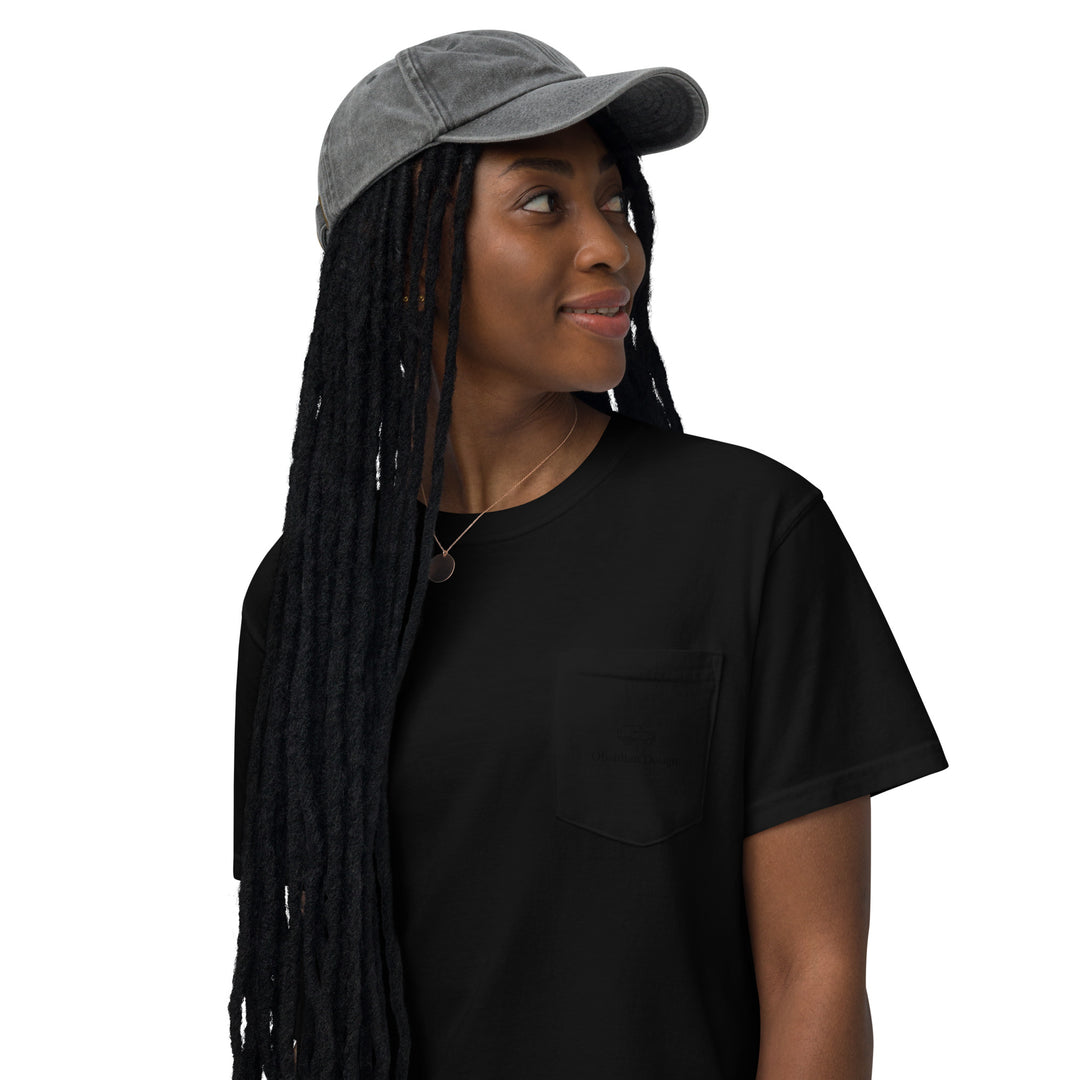 Tonal: Obsidian 4x4 Unisex Pocket T-Shirt - Black Logo