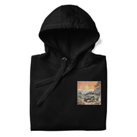 Retro: Ukiyo-e Jeep Premium Unisex Hooding