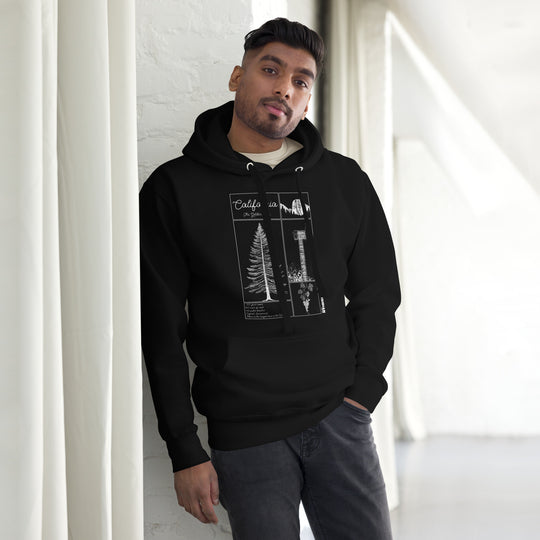 Geo: California Unisex Hoodie Front Graphic