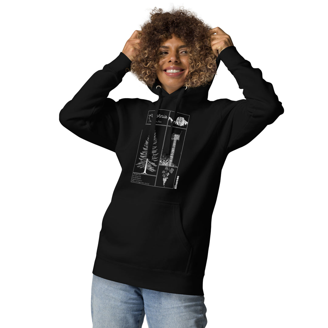 Geo: California Unisex Hoodie Front Graphic